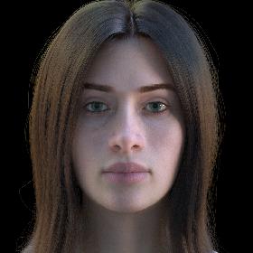 3D model Cinematic Female 001 - Advanced Body Rig - Face Rig - GUI